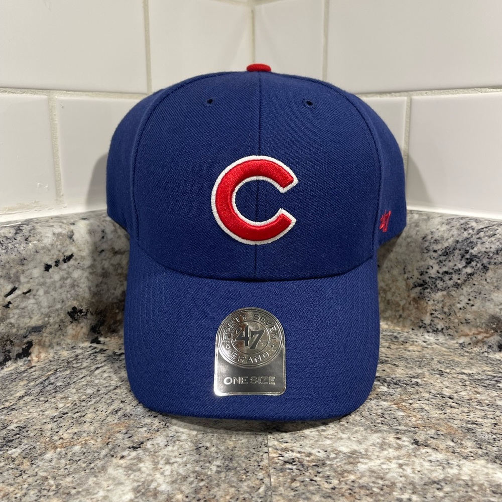 Chicago Cubs '47 MVP Little C Wool Adjustable Hat  Royal NWT Adult OFSM